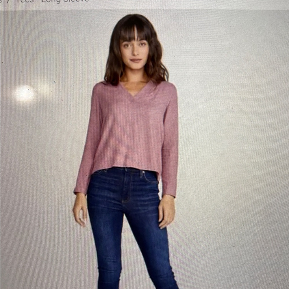 Marine Layer Mauve Long Sleeve Top